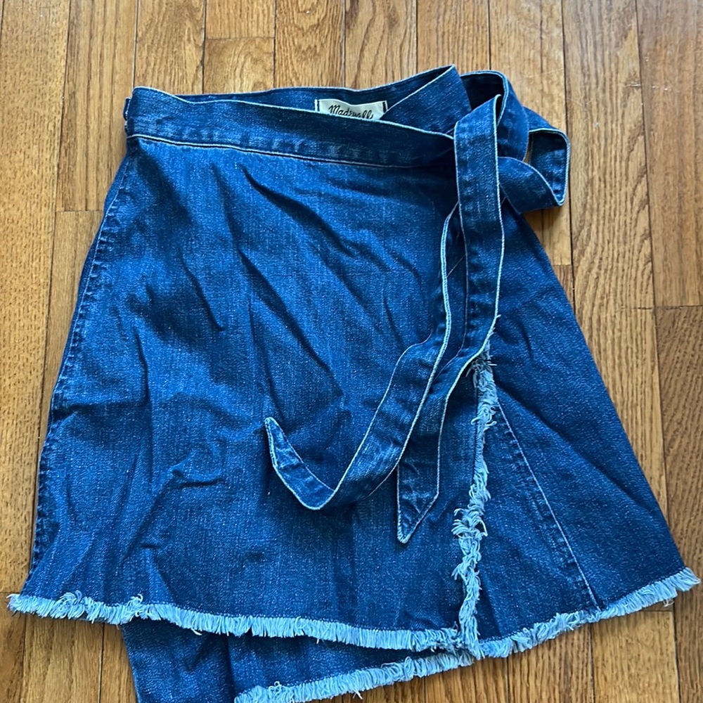 Madewell Wrap denim skirt